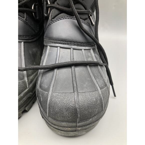 Womens Mid Calf Mountain Walking Tactical Waterproof Boots Black US-10 EU-41 - Picture 2 of 16